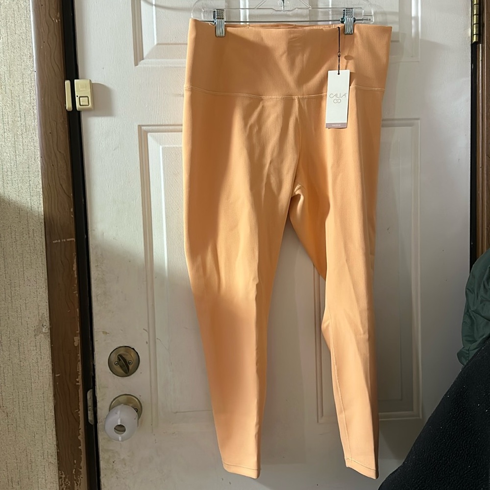 CALIA Essential Rib Legging: APRICOT WASH: NEW WITH TAGS: SIZE XXL